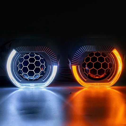 DIY ANGRY HONEYCOMB HEADLIGHTS