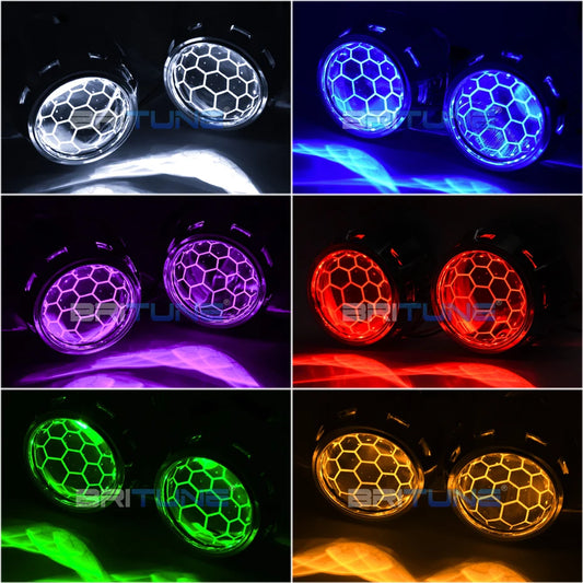 RGB HEXAGON HEADLIGHTS